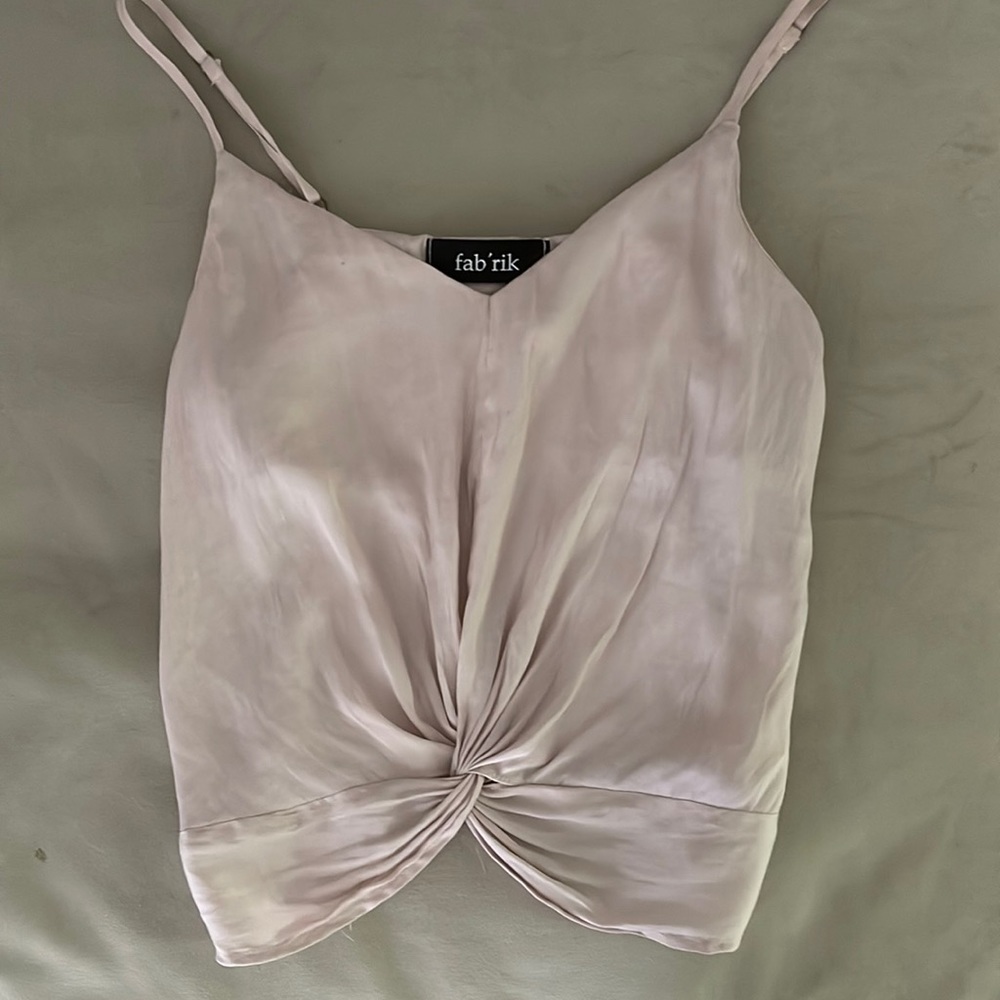 fabrik pale pink tank top